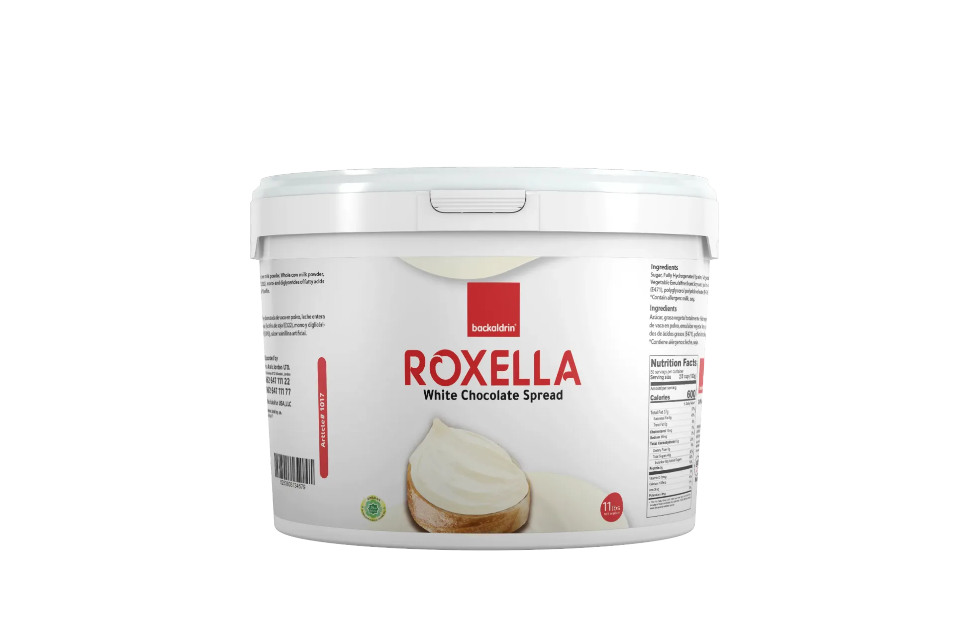 Premium White Chocolate Spread - 11LB