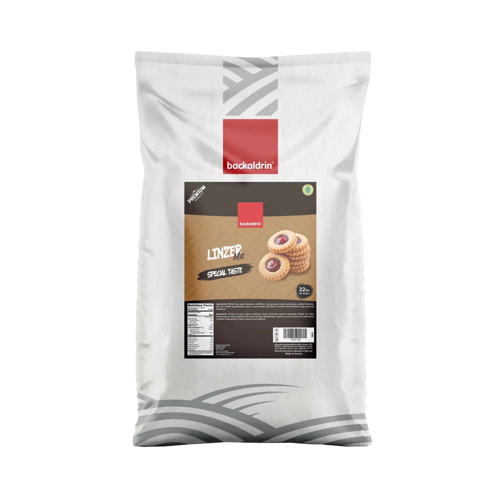 Linzer Cake Mix - 22LB