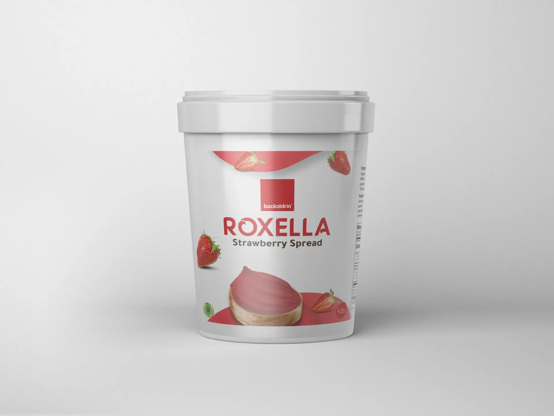 Premium Strawberry Cream Spread - 2.2LB