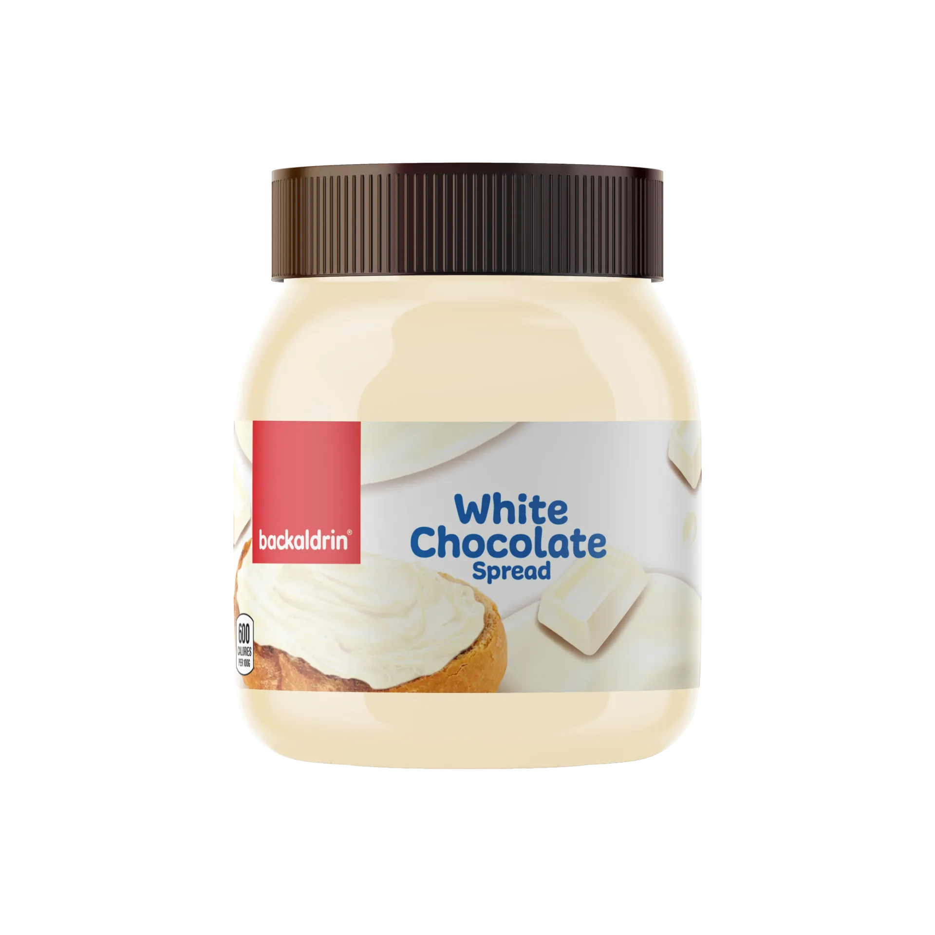 Premium White Chocolate Spread - 12.3 oz Smooth Texture, Rich Flavor for Desserts & Baking