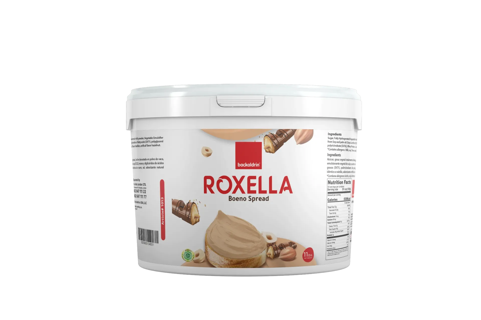 Bueno Creamy Biscuit & Hazelnut Spread - 11LB.