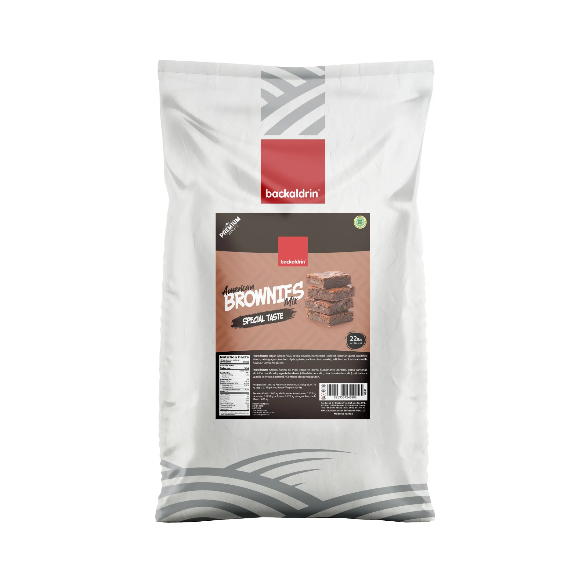 American Brownies Mix - 22LB