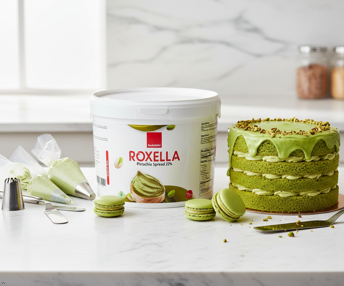 Premium Pistachio Spread 22% 11 lbs. – Smooth Texture, Rich Flavor for Desserts & Baking