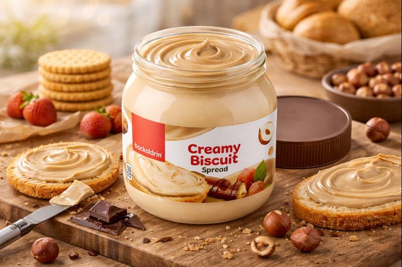 Premium Creamy Biscuit (Bueno) Spread - 12.3 oz Smooth Texture, Rich Flavor for Desserts & Baking