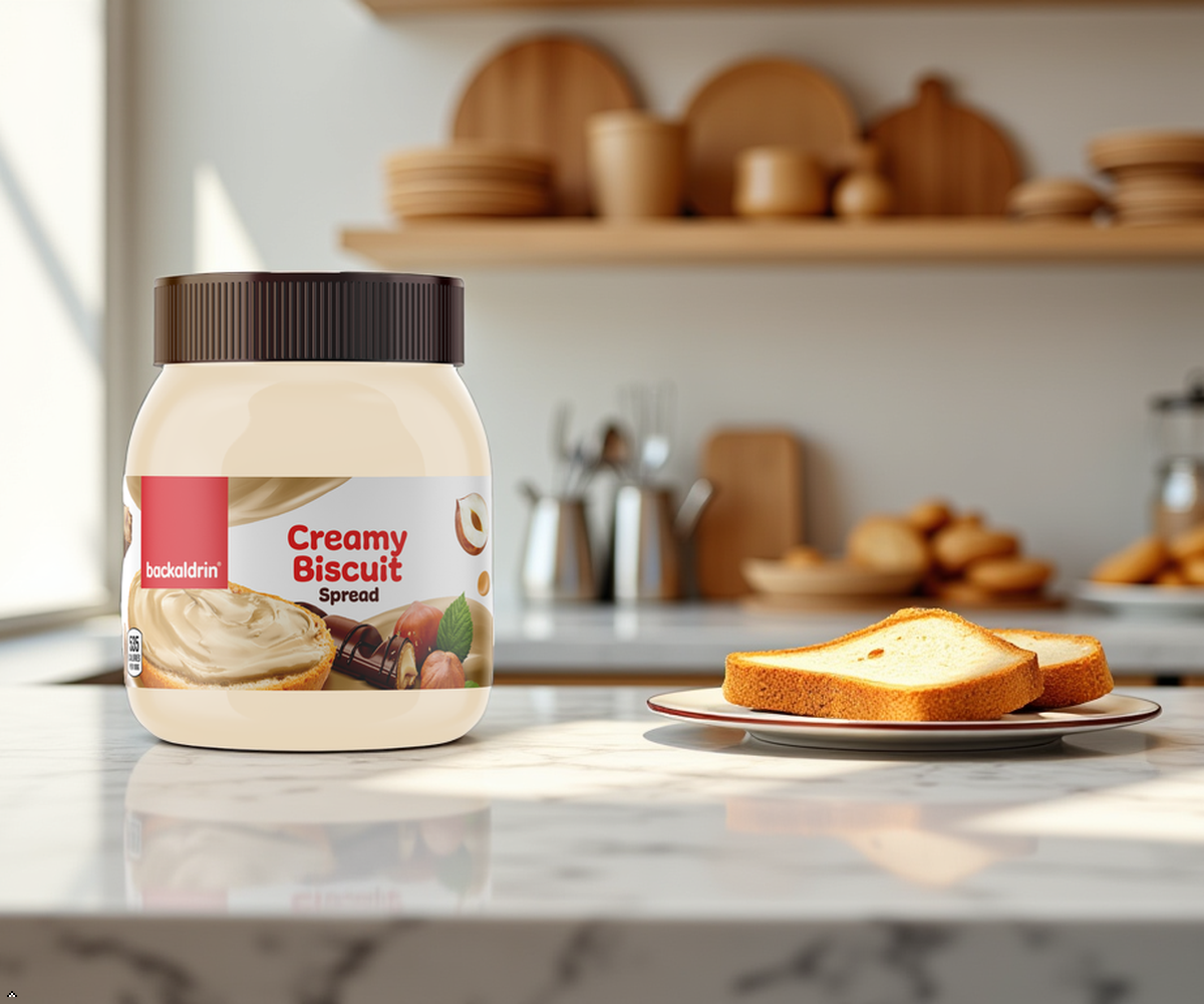Premium Creamy Biscuit (Bueno) Spread - 12.3 oz Smooth Texture, Rich Flavor for Desserts & Baking