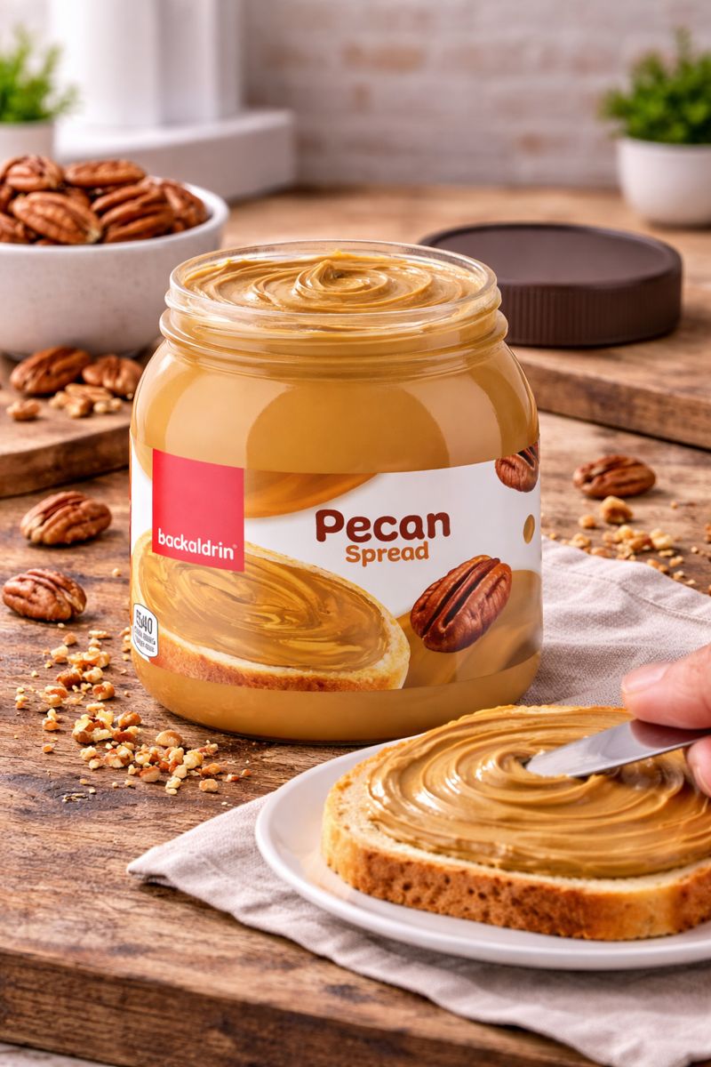 Premium Pecan Spread - 12.3 oz Smooth Texture, Rich Flavor for Desserts & Baking